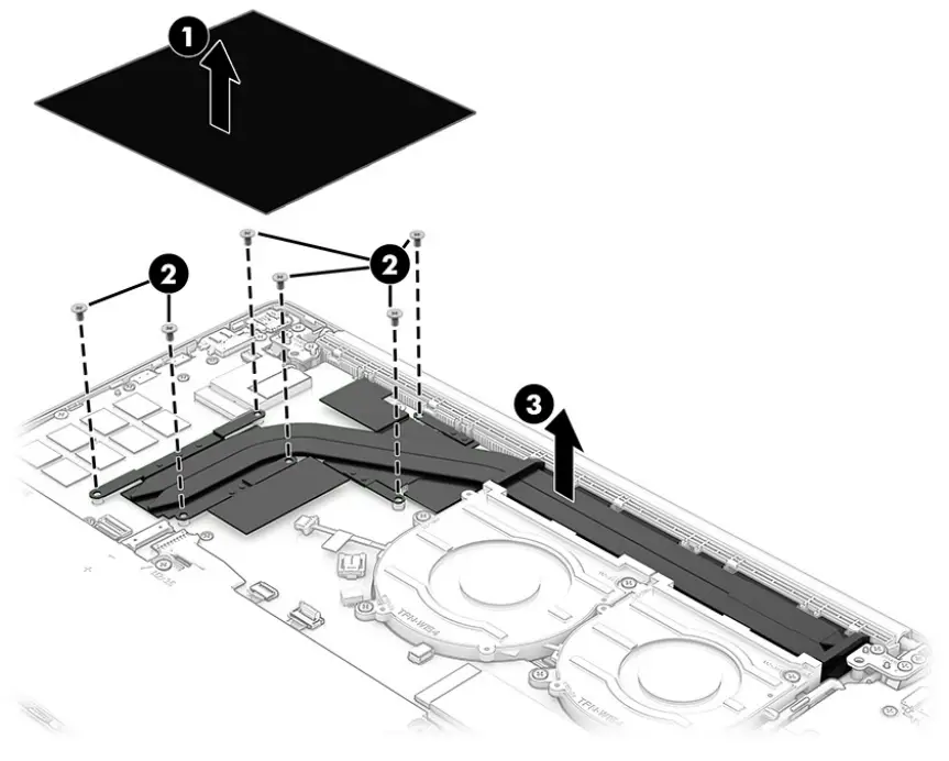 hp Pavilion Plus 14 Inch Laptop PC - heat sink4
