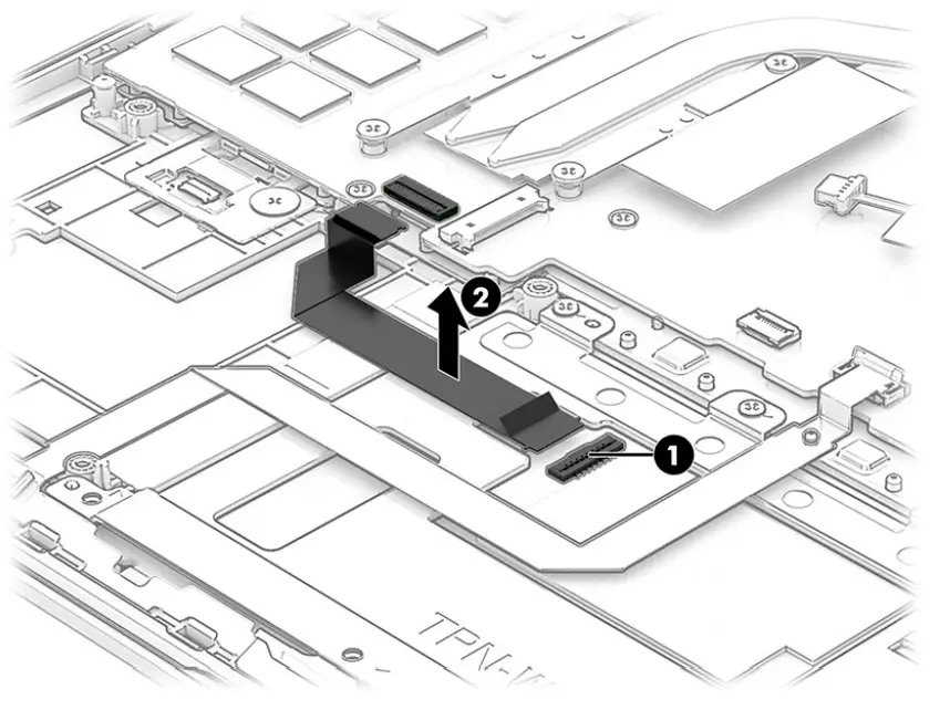 hp Pavilion Plus 14 Inch Laptop PC - speaker cable4