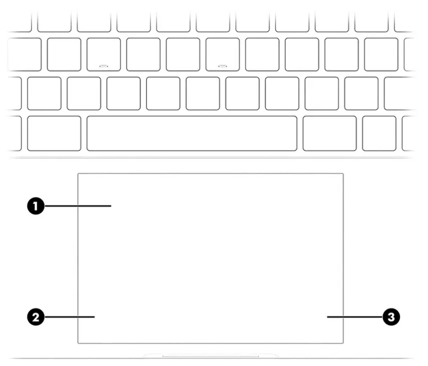 hp Pavilion Plus 14 Inch Laptop PC - touchpad