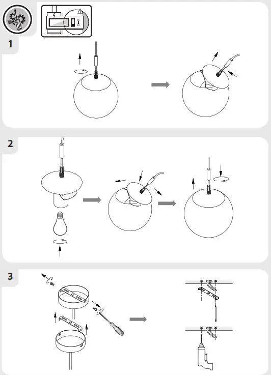 inspire 3276000305101 Hanging Lamp CELESTE white - Fig2