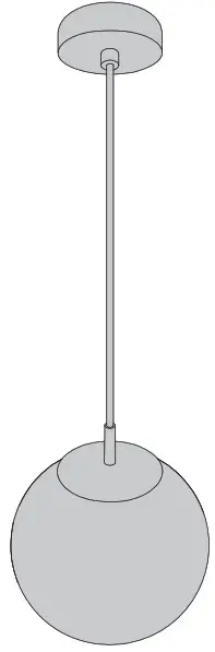 inspire 3276000305101 Hanging Lamp CELESTE white