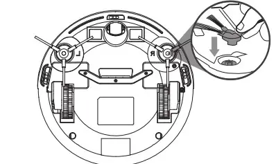 Lefant M213 Series Robot Vacuum Cleaner - side brushes