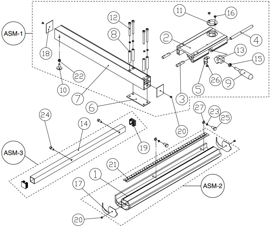 WEN BA1411 14 Inch Two Speed Band Saw - FENCE & RAIL