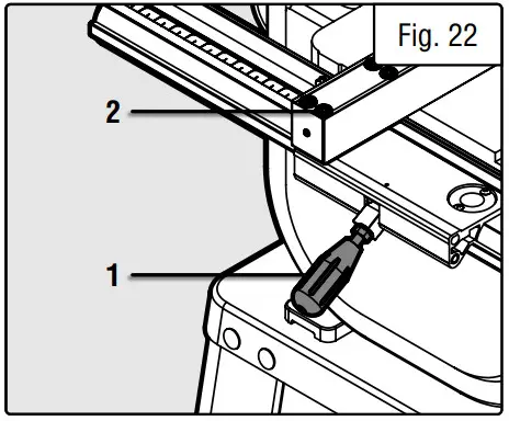 WEN BA1411 14 Inch Two Speed Band Saw - fence lock lever