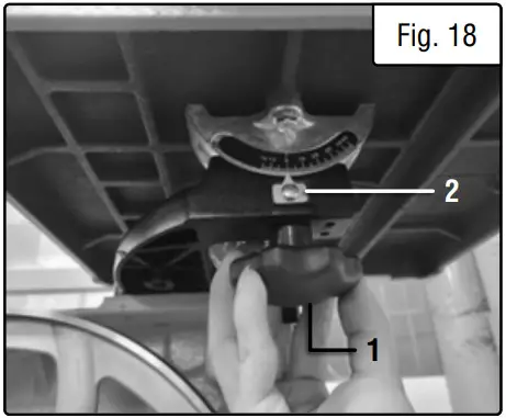 WEN BA1411 14 Inch Two Speed Band Saw - indicator
