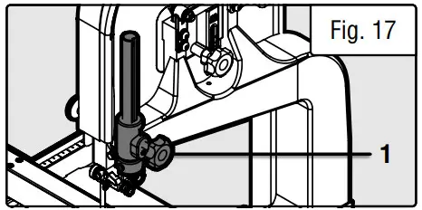 WEN BA1411 14 Inch Two Speed Band Saw - lock knob