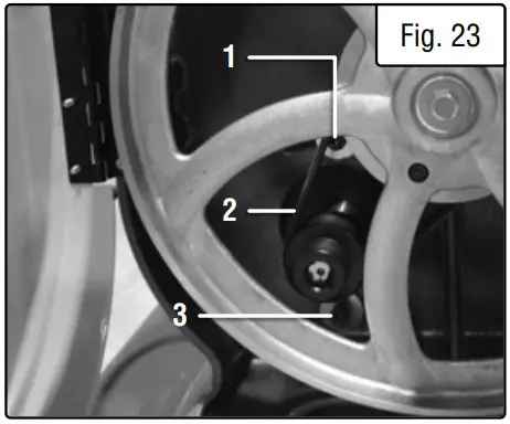 WEN BA1411 14 Inch Two Speed Band Saw - ment cap screw