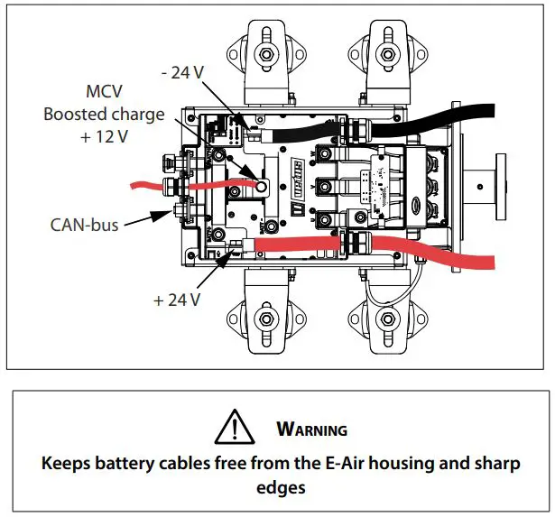 vetus EAIR04024 Air Cooled E Air Electric Propulsion Motor Instruction Manual - Electrical System