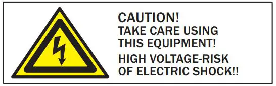 EQUINOX HP 1500 DMX Fogger Machine - CAUTION.