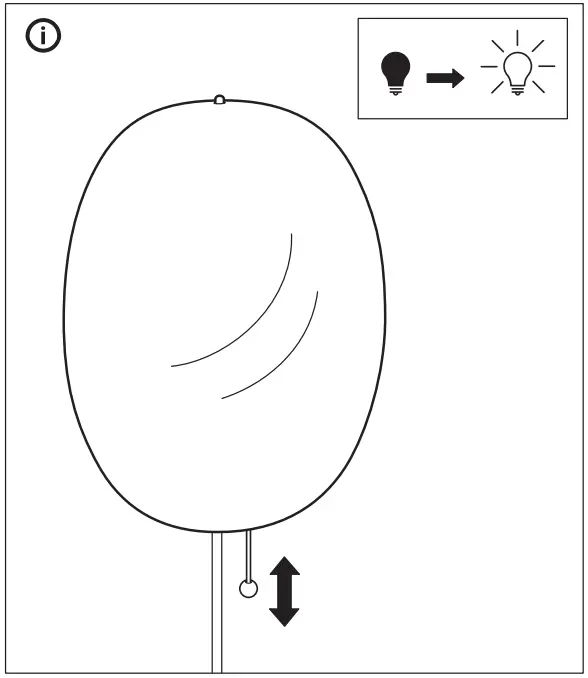 IKEA 904.980.00 KALLBLIXT Wall Lamp with LED Bulb - Mounting 3