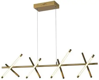 CARSON Maxax 6511-8GD Integrated LED Gold Modern Industrial Island Light Hanging Pendant Light Chandelier-PRODUCT