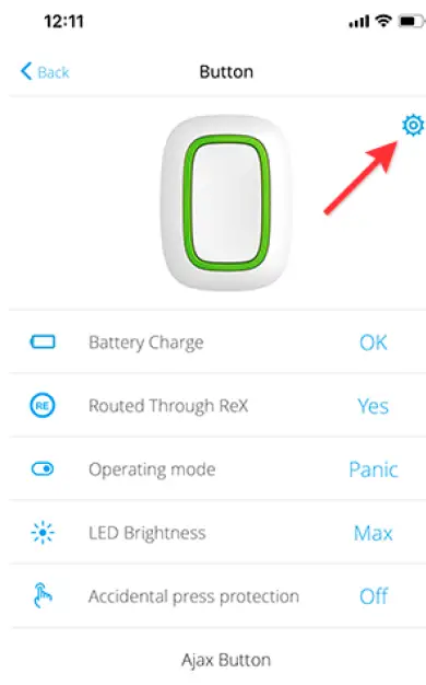 AJAX Smart Button Wireless Panic 3