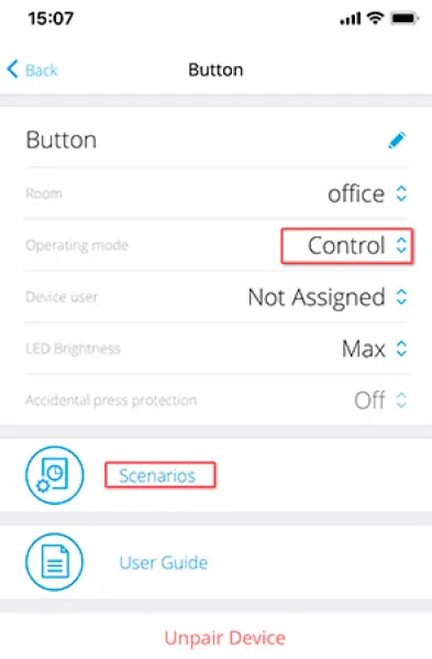 AJAX Smart Button Wireless Panic 4