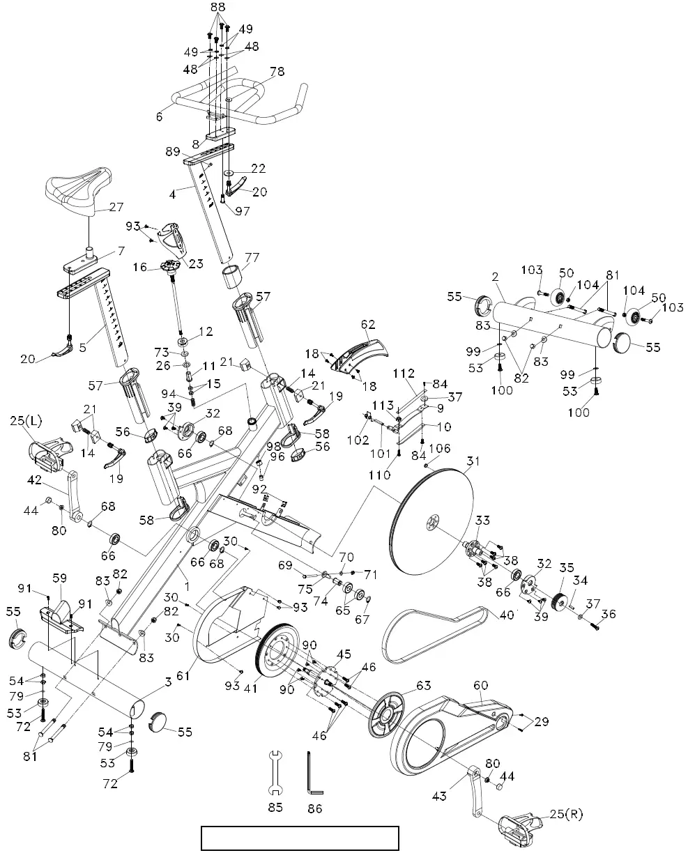 TUNTURI-14PTSB2000-Platinum-PRO-Sprinter-Bike-fig- (10)
