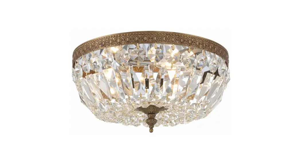 Crystorama 712-ob-cl-i Three Light Ceiling Mount Instruction Manual