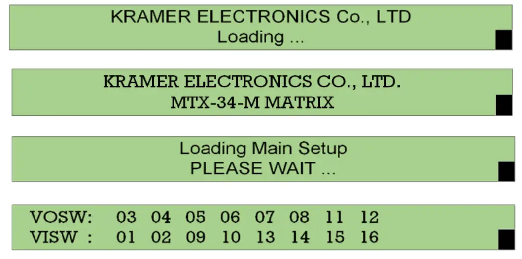 Set operation parameters