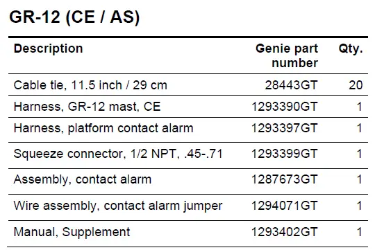 Genie GR-12 Lift Guard Contact Alarm-figg-24
