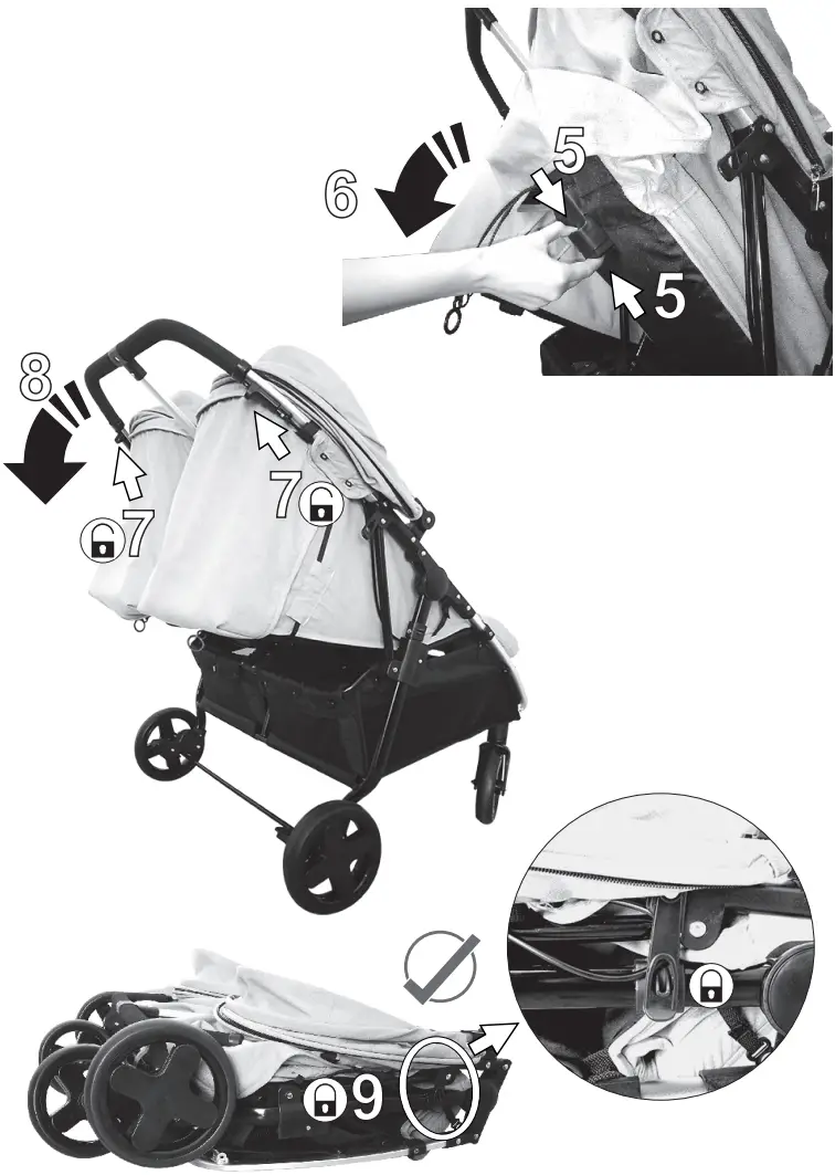 Lorelli DUO Twin Stroller Instruction - Figure 14