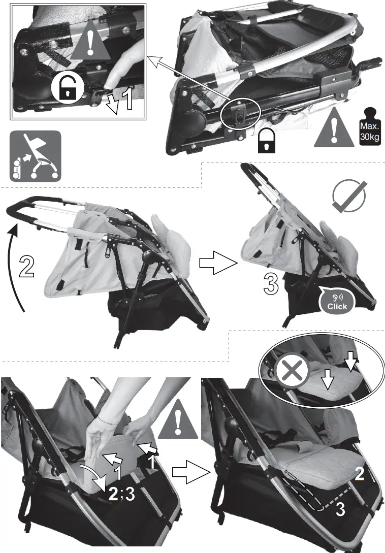 Lorelli DUO Twin Stroller Instruction - Figure 2