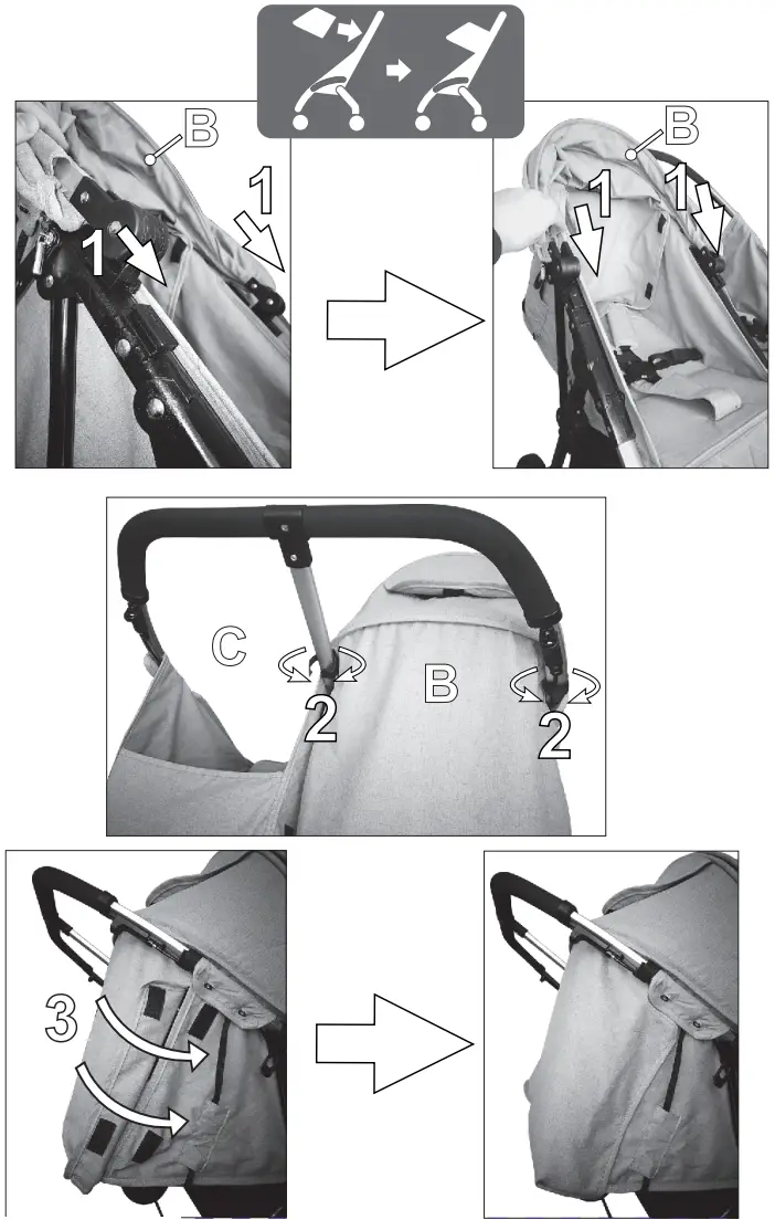 Lorelli DUO Twin Stroller Instruction - Figure 6