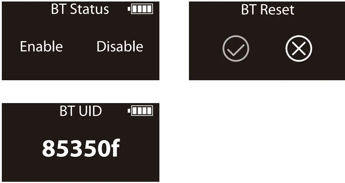 BT Settings