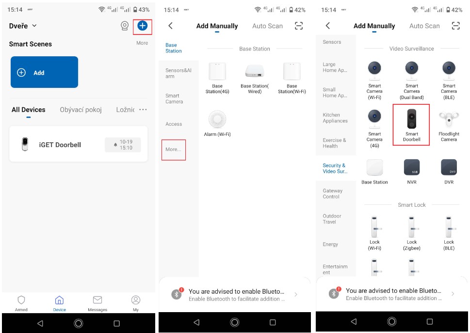 iGET DS1 Video Doorbell - Download APP and Connect 3