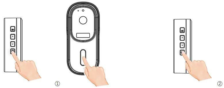 iGET DS1 Video Doorbell - Paired with Door Chime 2