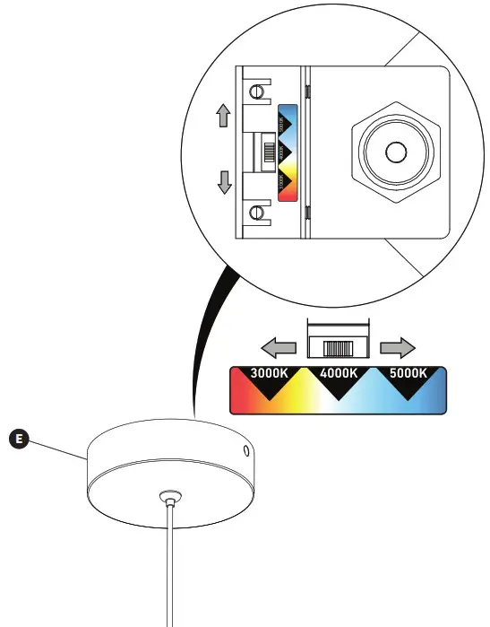 artika PDT MKC BL17TE10 J LED Pendant Light Fixture - DETAILED VIEW 5