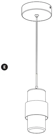 artika PDT MKC BL17TE10 J LED Pendant Light Fixture - INCLUDED HARDWARE 5