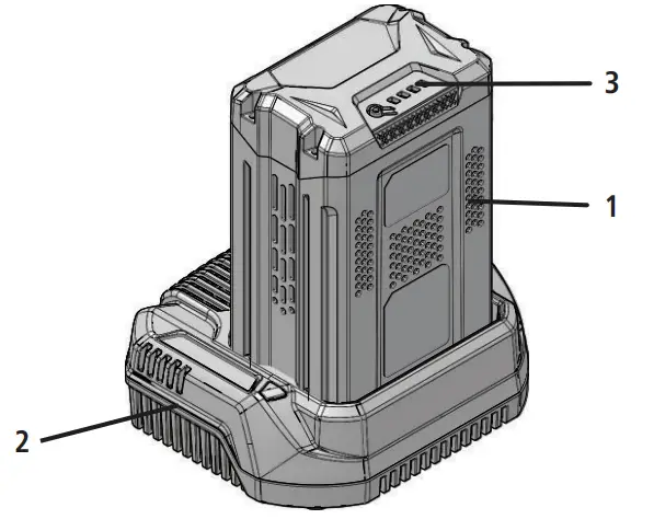 Rubbermaid Commercial 2173520 Motorized Truck and Cart Battery Charger - battery pack