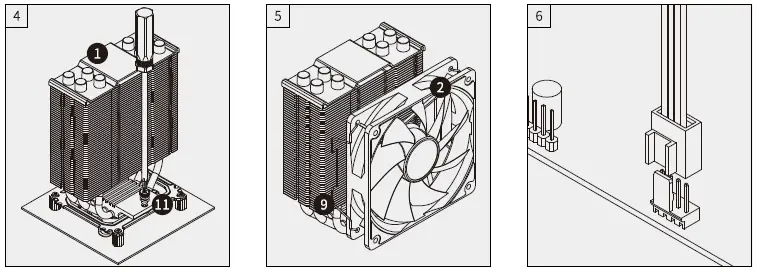 ID-COOLING SE-214-XT ARGB Air Cooler 4 Heatpipes-FIG-5