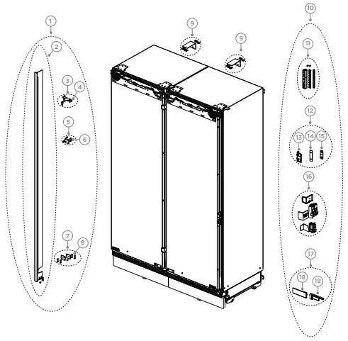 DOUBLE INSTALLATION COMPONENTS