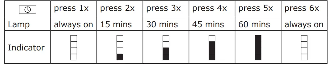 FYSiC FW-400 Light Therapy Lamp - timer