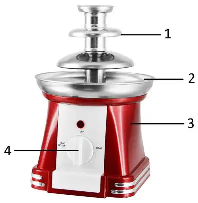 emerio CF 110992 Chocolate Fountain - DESCRIPTION
