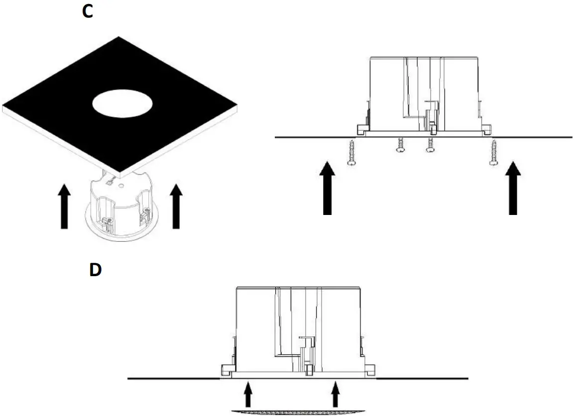 Fanvil FH S01 SIP Ceiling Speaker - Installation Diagram 2