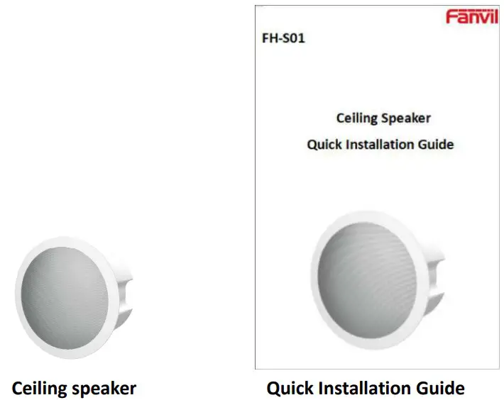 Fanvil FH S01 SIP Ceiling Speaker - fig