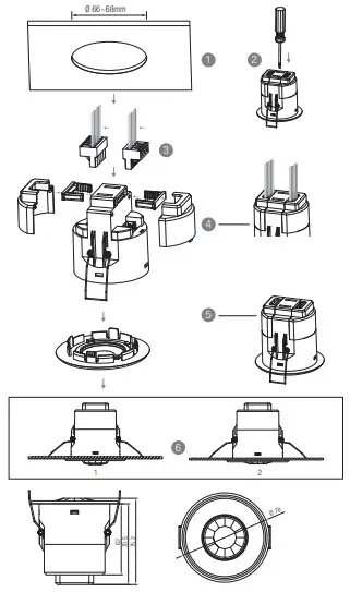 HYTRONIK HBIR29 SV RH PIR Standalone Motion Sensor- Installation