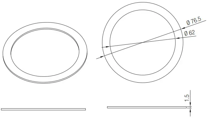 HYTRONIK HBIR29 SV RH PIR Standalone Motion Sensor - dimension