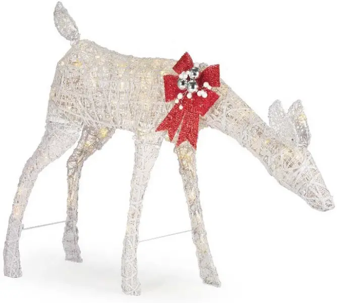 Home Accents 22RT1262211 3.5ft Polar Wishes LED Doe with Bow
