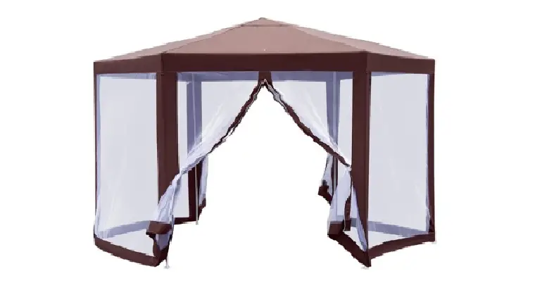 Outsunny 840-169 Pop-up Hexagon Gazebo And Mesh Sides Instruction Manual