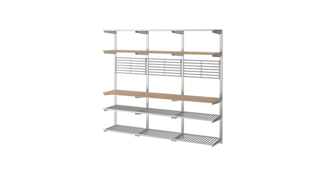 Ikea Kungsfors Suspension Rail With Shelf Instruction Manual
