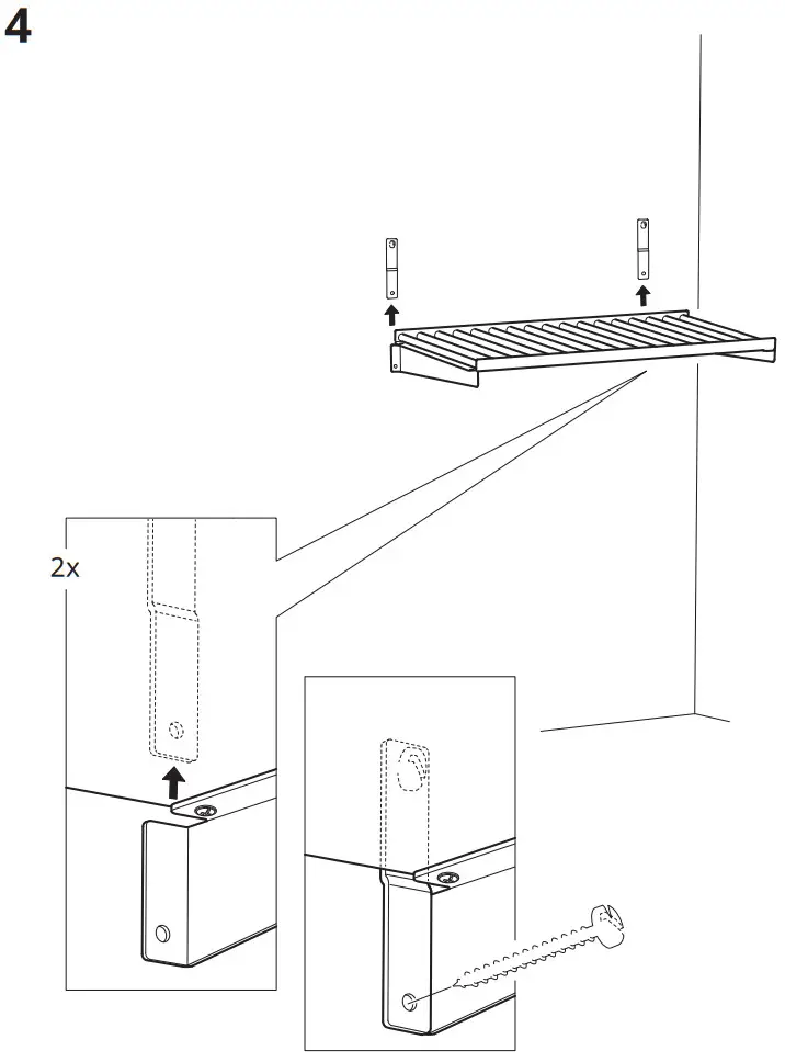 IKEA KUNGSFORS Suspension Rail with Shelf - fig 10