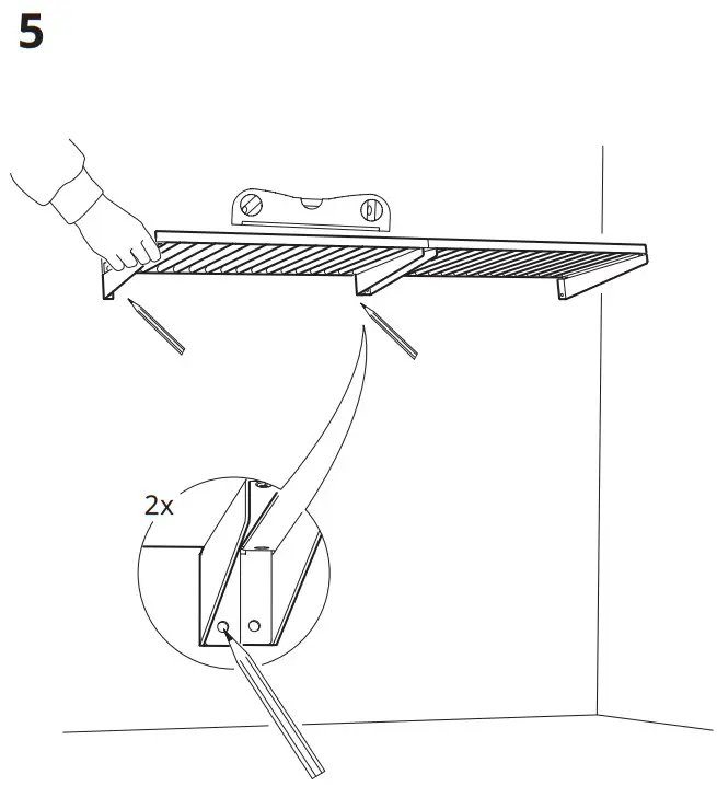 IKEA KUNGSFORS Suspension Rail with Shelf - fig 11