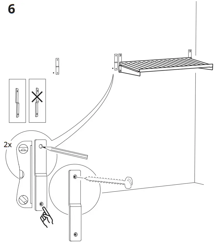 IKEA KUNGSFORS Suspension Rail with Shelf - fig 12