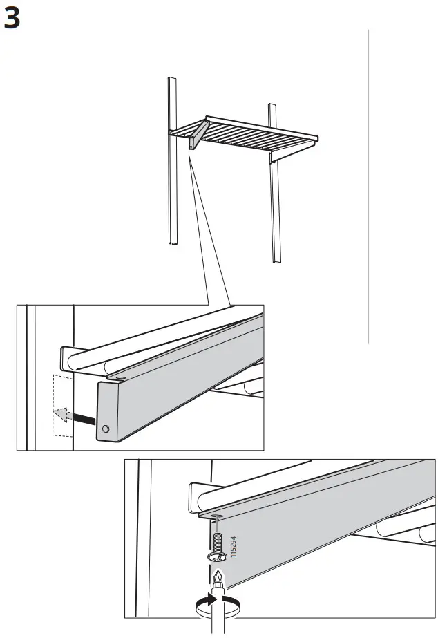 IKEA KUNGSFORS Suspension Rail with Shelf - fig 17