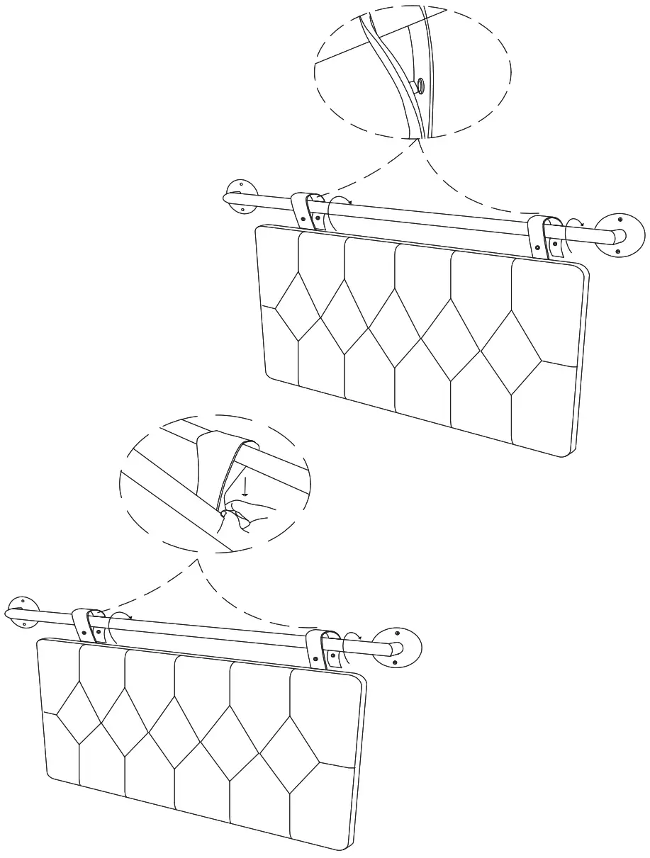 nathan james 95003 Remi Tufted Headboard - flip the straps'