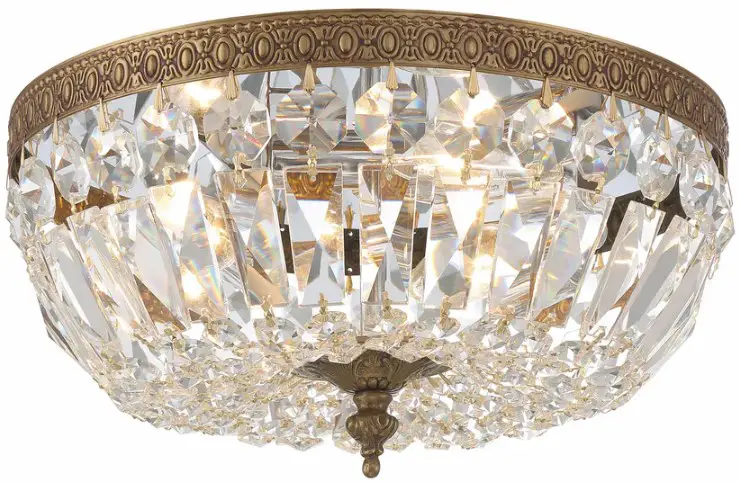 CRYSTORAMA 712-CH-CL-I Three Light Ceiling Mount