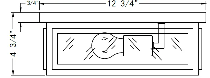 CRYSTORAMA BYR80100MK Byron 2 Light Outdoor Ceiling Mount-fig-1