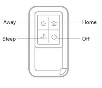 Honeywell RCHS5200WF Security Base Station - button