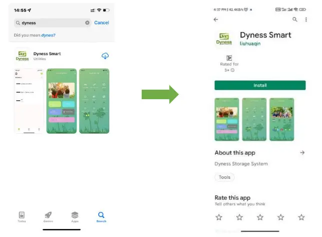 Dyness WIFI-M01 HV System - App